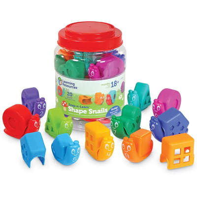 Caracoles numéricos para contar y clasificar 20pz