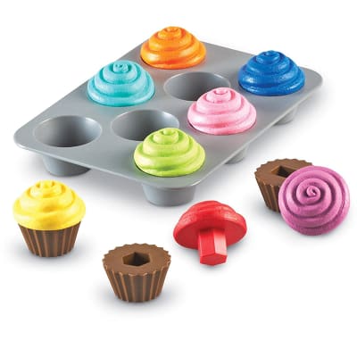 Cupcakes para clasificar formas1