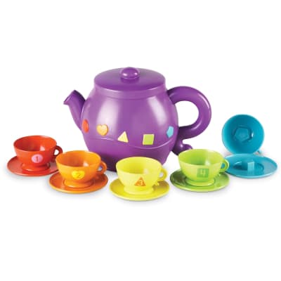 Juego de té formas, números y colores