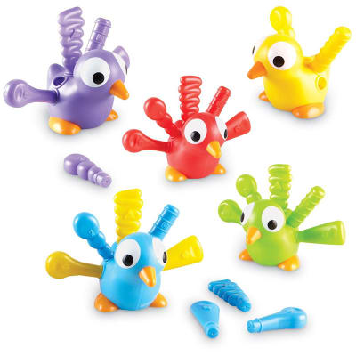 Bandada de pavos reales, juego de motricidad fina1