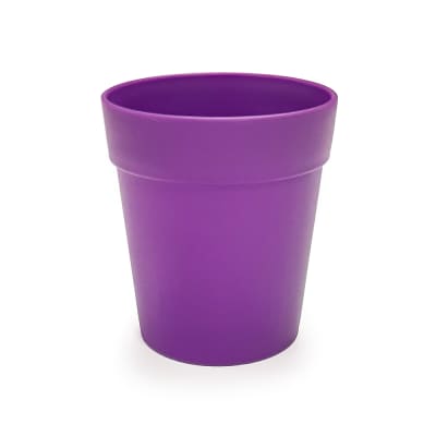 Macetero plástico 13x13cm púrpura1