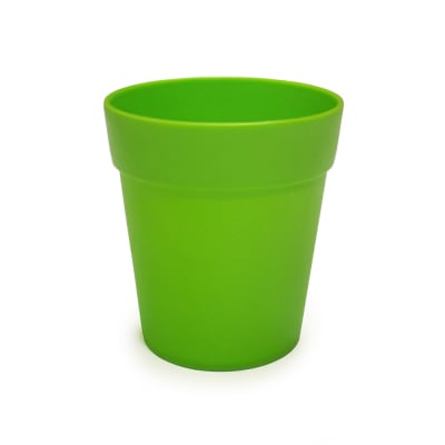 Macetero plástico 13x13cm verde limón1