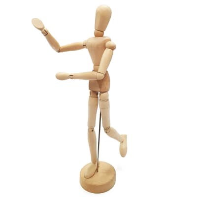 Maniquí articulado para dibujo femenino 30cm1