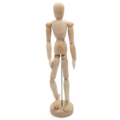 Maniquí articulado para dibujo masculino 30cm1