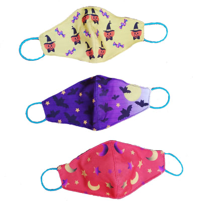 Set de 3 mascarillas infantiles diseño Halloween1