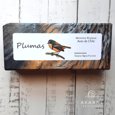 Plumas, memorice 40pz Aves de Chile1