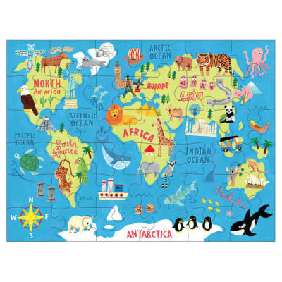 Puzle Mapa del mundo 36pz en bolso1