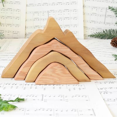 Montañas, línea madera nativa1