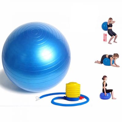 Balón pilates liso 65cm con inflador1