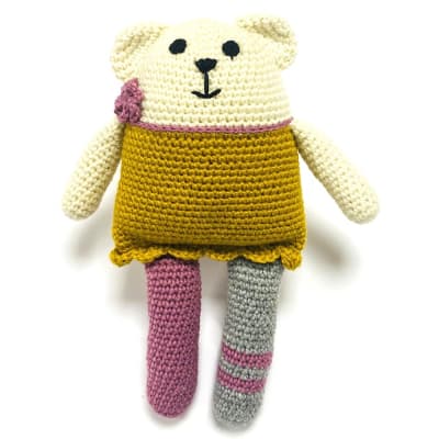 Muñeca animal amigurumi piernas largas Osa1