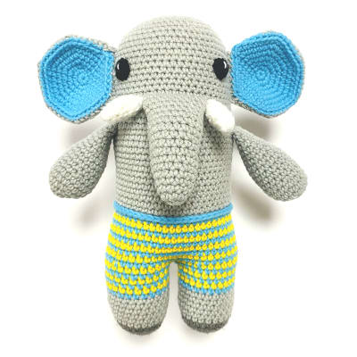 Muñeco animal amigurumi Elefante1