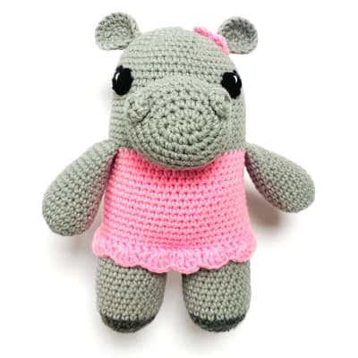Muñeco animal amigurumi Hipopótama1
