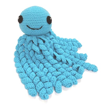 Muñeco animal amigurumi Pulpo azul1
