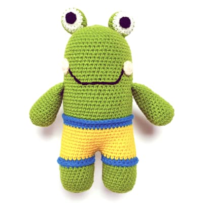 Muñeco animal amigurumi Rana1