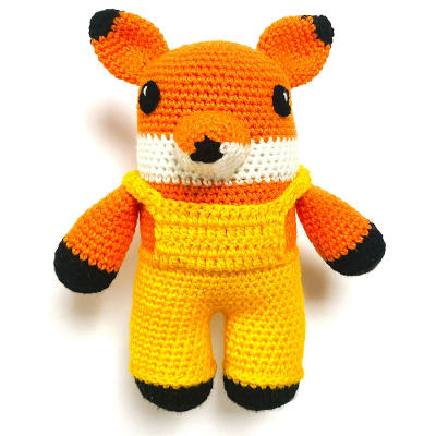 Muñeco animal amigurumi Zorro1