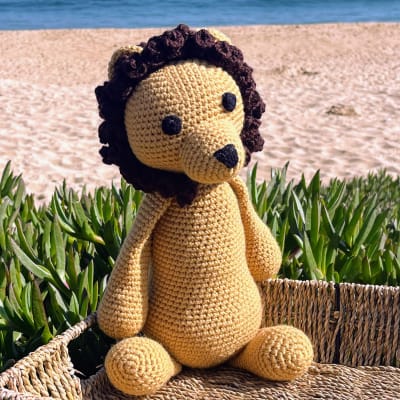 Nahuel el león amigurumi