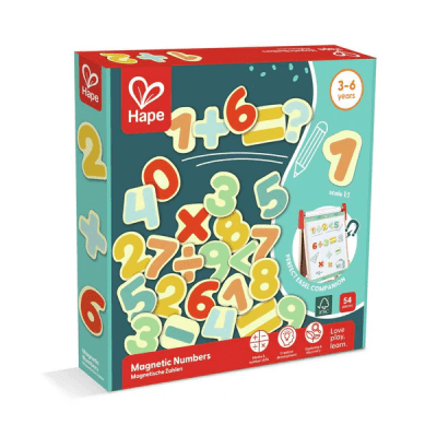 Números Magnéticos de Madera - Hape1