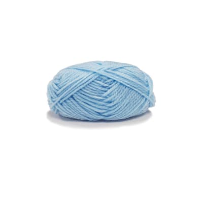 Ovillo lana 25grs. 4 hebras color celeste1
