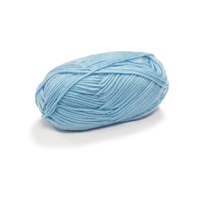 Ovillo lana 50grs. 4 hebras color celeste1