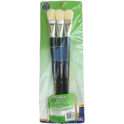 Set de 3 pinceles lengua de gato n°241