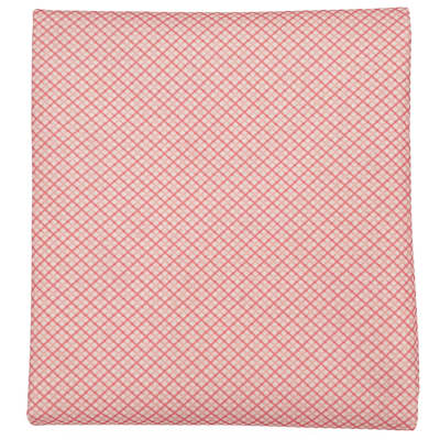 Paño lenci estampado rosa cuadros 1mt1