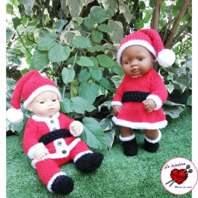 Traje navideño 6pz - para muñecos de 32cm1