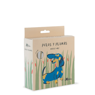 Pelos y plumas, libro de tela1