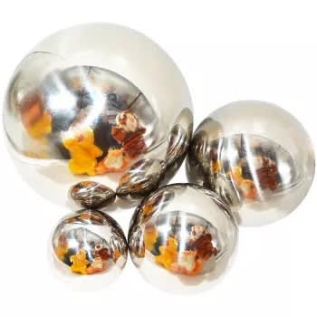 Set pelotas espejo 4 unidades