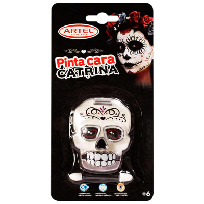 Artel Pinta caras Halloween Catrina1