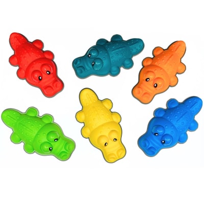 Pista de equilibrio cocodrilo 6pz