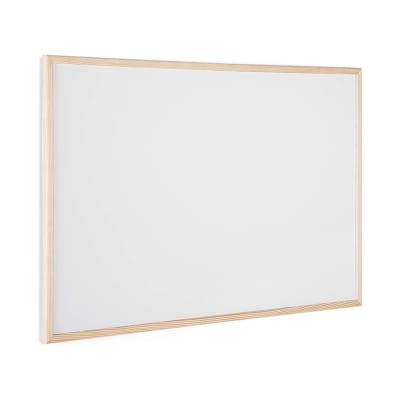 Pizarra blanca 40x50cm borde madera1