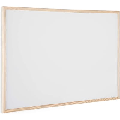 Pizarra blanca 60x90cm borde madera1