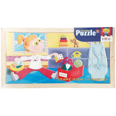 Puzzle buenos hábitos 12pz - Siempre ordena tus juguetes1