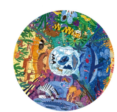 Puzle Redondo Animales Alrededor del Mundo, 150 pz