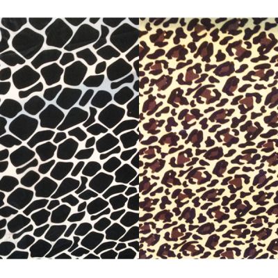 Raso estampado animal print 2 cortes