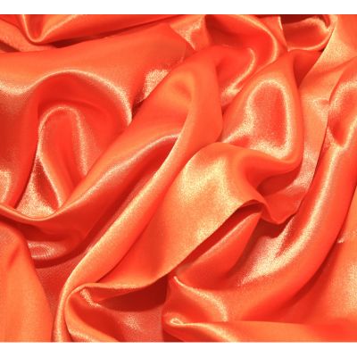 Raso brillante naranja 1 metro x 1,60 de ancho