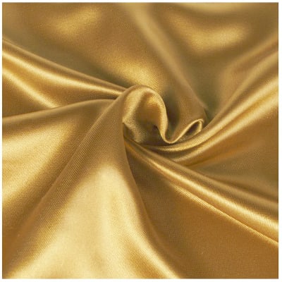 Raso brillante dorado 1 metro x 1.60 de ancho