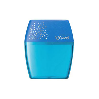 Sacapuntas plástico doble Shaker Maped, azul1