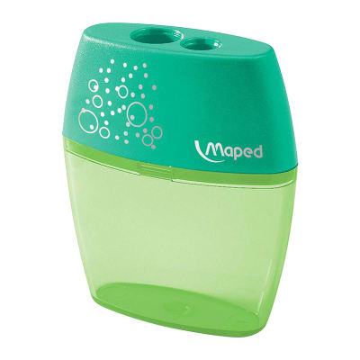 Sacapuntas plástico doble Shaker Maped, verde1
