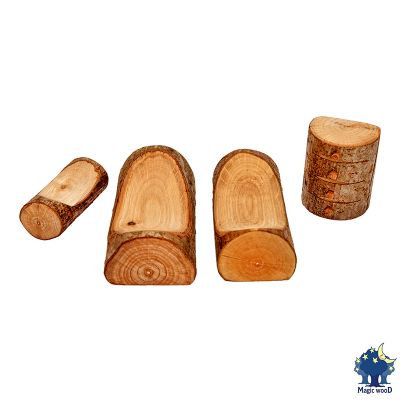 Juego dormitorio de madera con corteza Magic Wood SB, 4 pz