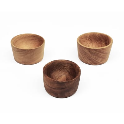 Set 3 minipocillos madera nativa1