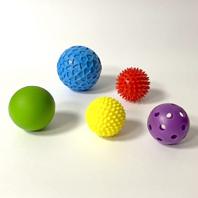 Set 5 balones sensoriales surtidos1
