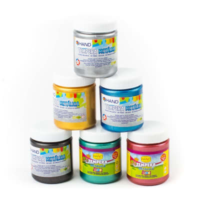 Tempera metalizada kids 140 grs 6 colores