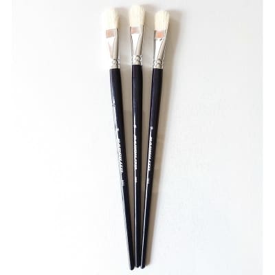 Set de 3 pinceles lengua de gato n°18