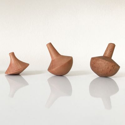 Set 3 pirinolas, línea madera nativa1