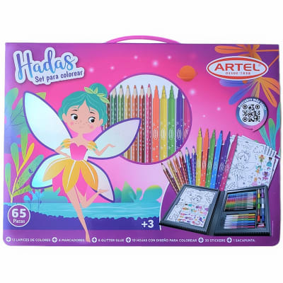 Artel Set para colorear hadas 65pz1