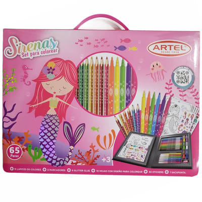 Artel Set para colorear sirenas 65pz