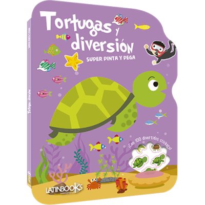 Super pinta y pega - Tortugas y diversión1