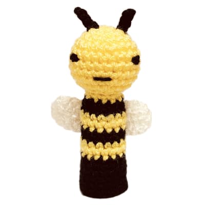 Títere dedo abeja amigurumi1