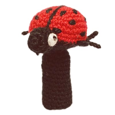 Títere dedo chinita amigurumi